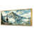 Toile avec cadre flottant or