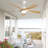 Whisper 52" 5 ABS Blade Propeller Classic Ceiling Fan with LED Lights and Remote Control-650897666