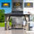 10'x12' Hardtop Gazebo, Metal Double Roof, Anti-rust Coating Frame With Shaded Curtains & Netting-125939394-125939393