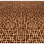 Tapis en laine brun à motif géométrique moderne 10 pi x 13 pi 10 po Pavilion