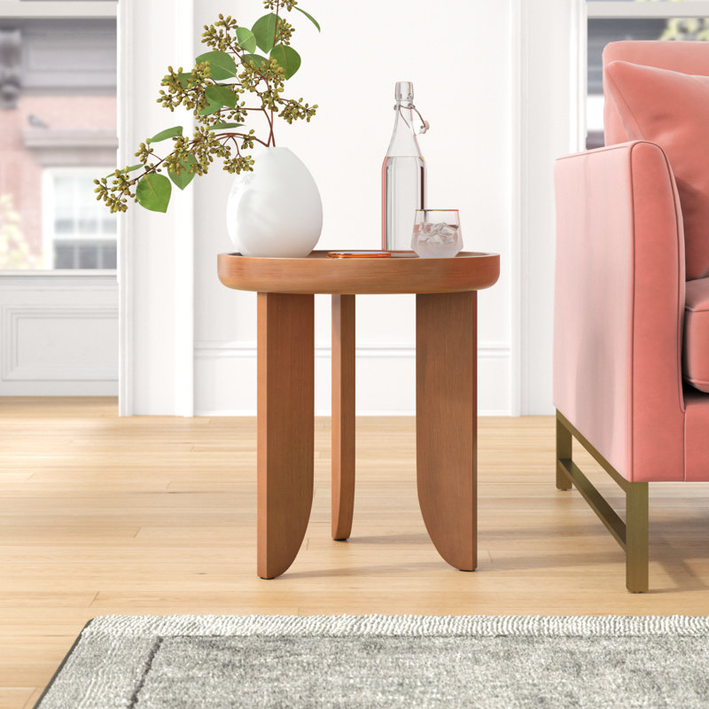 Verena Tray Top End Table, Natural Brown