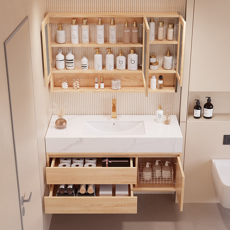 Armoire de salle de bain style rond