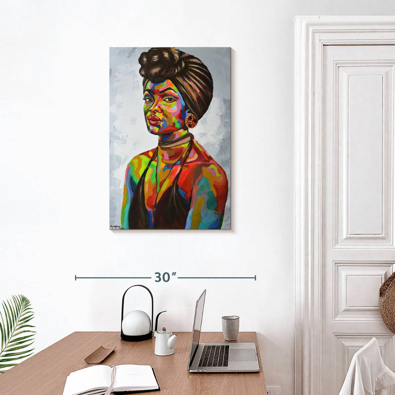 Leisha African Girl Portrait, 30" H x 20" W
