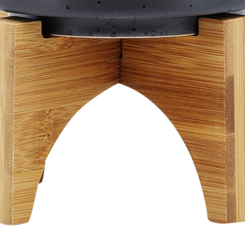 Pot à fleurs 5 "avec support en bois
