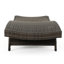 Chaise longue d'extérieur - Pe avec structure en aluminium, sans assemblage requis, P 79,25 po x l 26,86 po, H 14,71 po