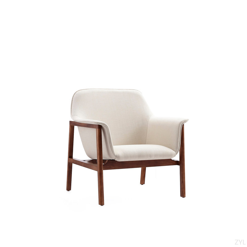 Fauteuil d'appoint en lin Miller
