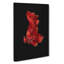 Red Siamese Fighting Fish - Wrapped Canvas-55341178