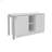 White 2-Shelf Desk with Space-Saving Design
