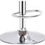 Tabouret de bar contemporain pivotant réglable avec accoudoirs rembourrés, chêne vieilli