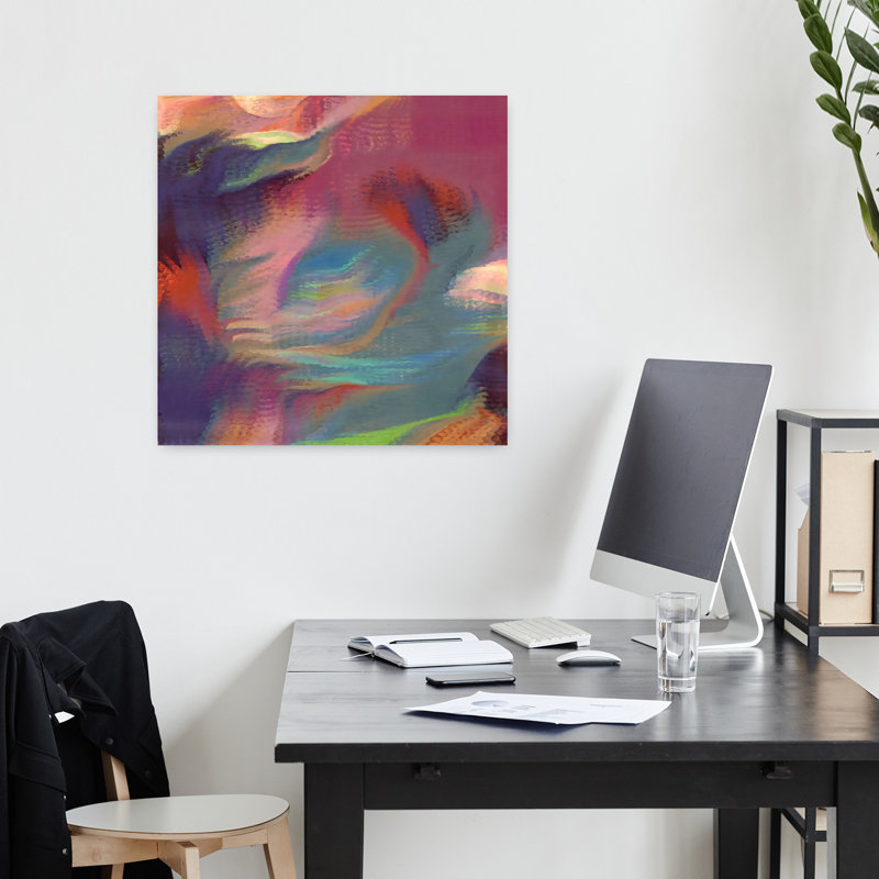 Art contemporain, art abstrait, H 18 po x l 18 po