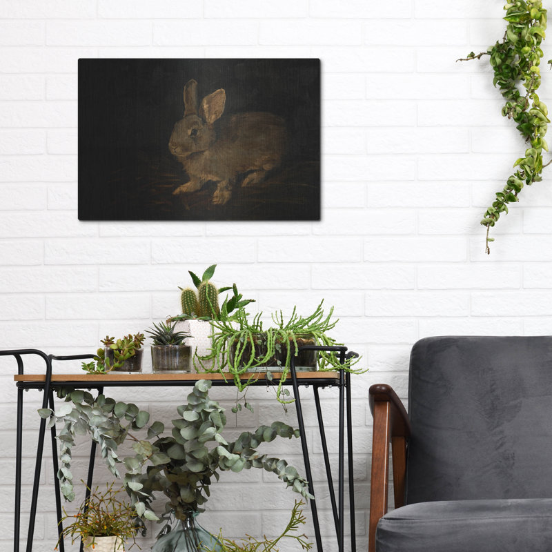  «Resting Bunny Rabbit 6» par Marian Parsons, art mural en métal, 16 po x 12 po, H 12 po x l 16 po