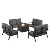 Tetsuya Outdoor 6 - Piece Conversation Set