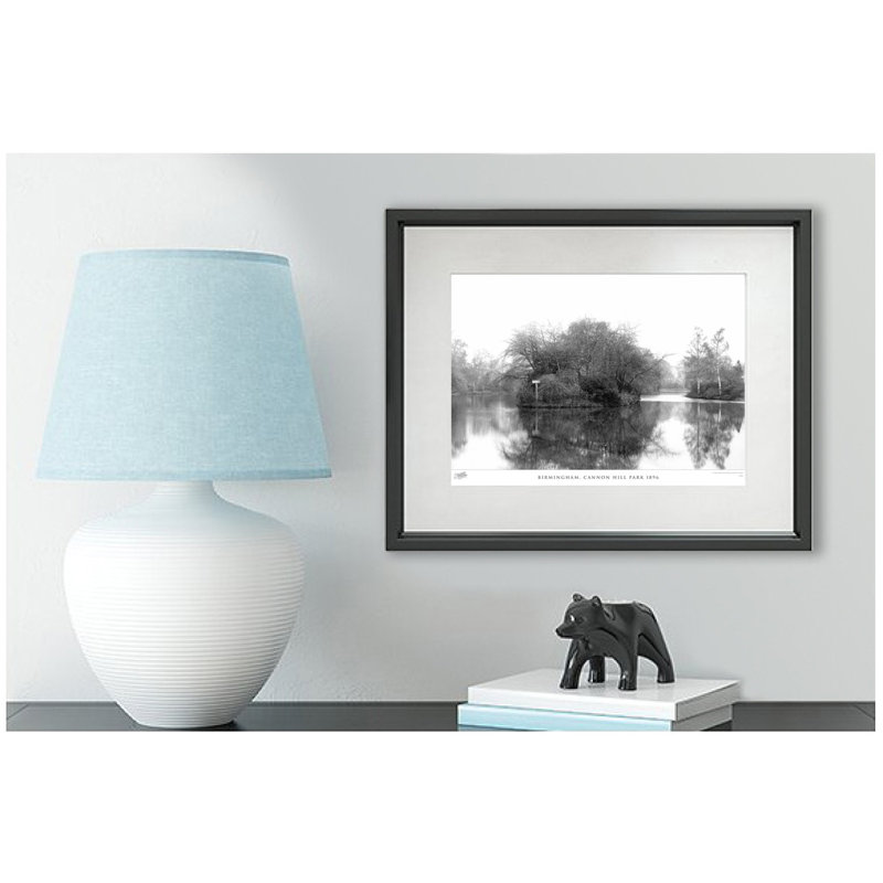 Birmingham, Cannon Hill Park 1896 - Single Picture Frame Print, 40cm H x 50cm W x 2.3cm D