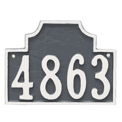 Plaque d’adresse murale sur 1 ligne beckford