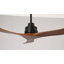 Ventilateur de plafond en bois de 107 cm (42 po) sans éclairage, pales en bois massif, moteur CC réversible et silencieux, télécommande incluse.-1263918520