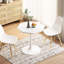 Table basse 31,50 "octogonale, base en métal