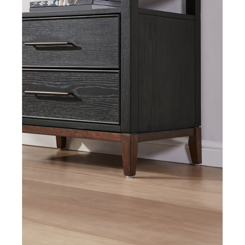 Waterfall 26'' W Solid Wood Nightstand