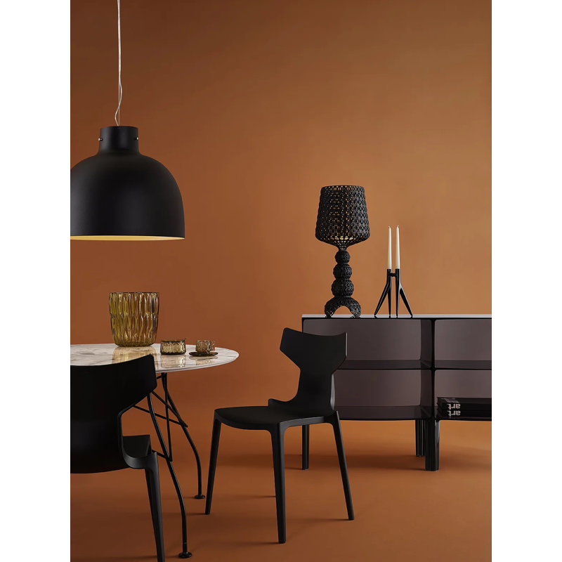 Porte-bougie Abbracciaio, Noir