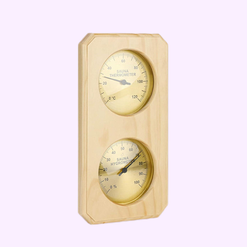Thermomètre vertical pour sauna - Thermomètre et hygromètre 2 en 1