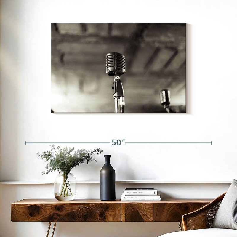 Abarca Jazz Microphone, 24" H x 36" W