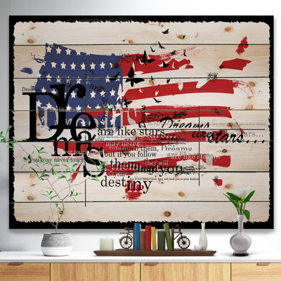 " Vintage Fashion USA Flag "