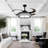 43" Ekain 3 - Blade LED Smart Retractable Blades Ceiling Fan with Remote Control and Light Kit Included