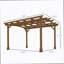 Pergola arquée, treillis de jardin pour l'extérieur