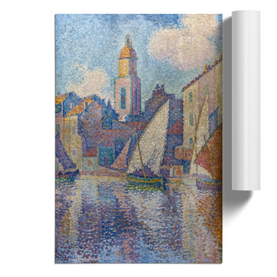 Bell Tower of Saint Tropez by Paul Signac - Frameless Print