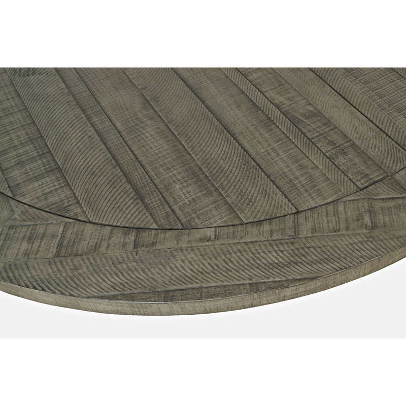 Ensemble de salle à manger à rallonge en bois de pin massif Verdonna, 7 pièces : table, 6 chaises