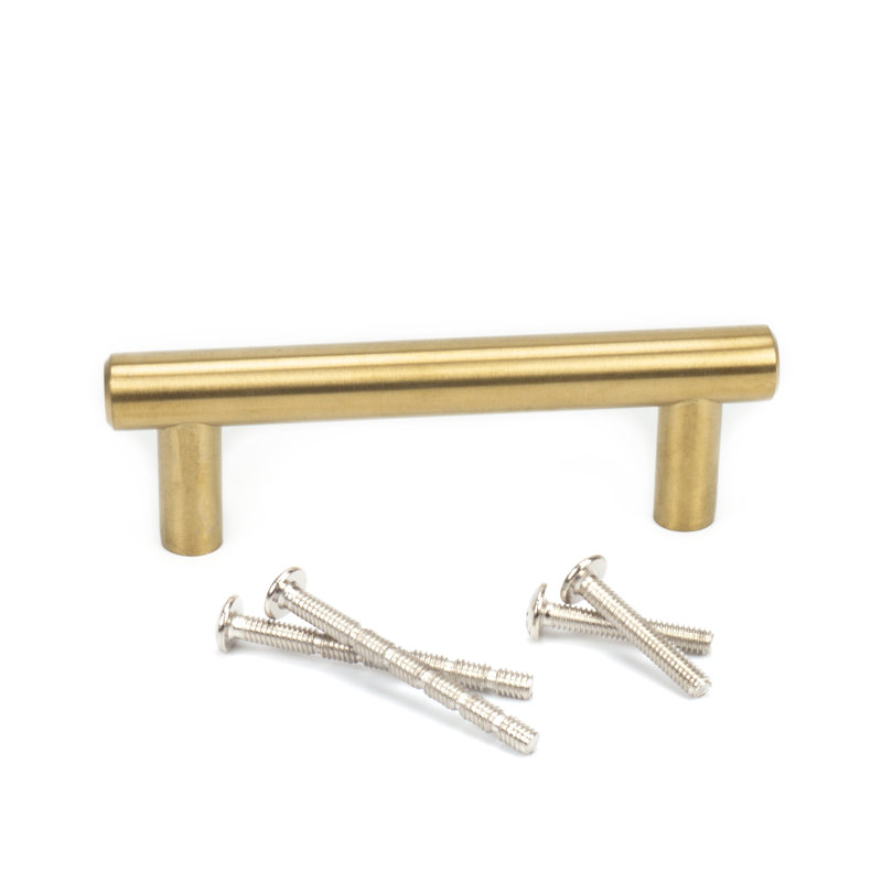 Lexington 3" Center to Center Bar Pull, Brushed Titanium Gold
