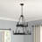 Emmalynn 9 - Light Steel Dimmable Round Chandelier