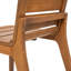 Echo Outdoor 6-Person Acacia Wood Dining Set With Ergonomic Curved Back Chairs