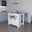 Black 2-Door Kitchen Island-2039450671