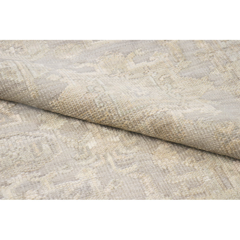 Oushak Silver Wool Area Rug