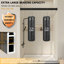 Porte de douche coulissante double sans cadre Gargy 57''-60'' L x 78'' H avec double butée et verre trempé clair de 5/16'' (8 mm).-98222883-132723951