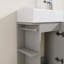 Meuble-lavabo simple 18,6 po avec plateau en céramique-985674382