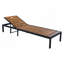 Chaises longues d'extérieur 1PC avec dossier réglable pour patio, piscine ou plage-955841145