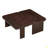 Rectangle Coffee Table With Splicing Design, Multifunctional Combination Table-2084978458