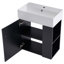 Meuble-lavabo flottant moderne 21,6 po avec lavabo en céramique