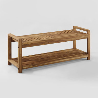 Abhithi Solid Wood Acacia Outdoor Bench