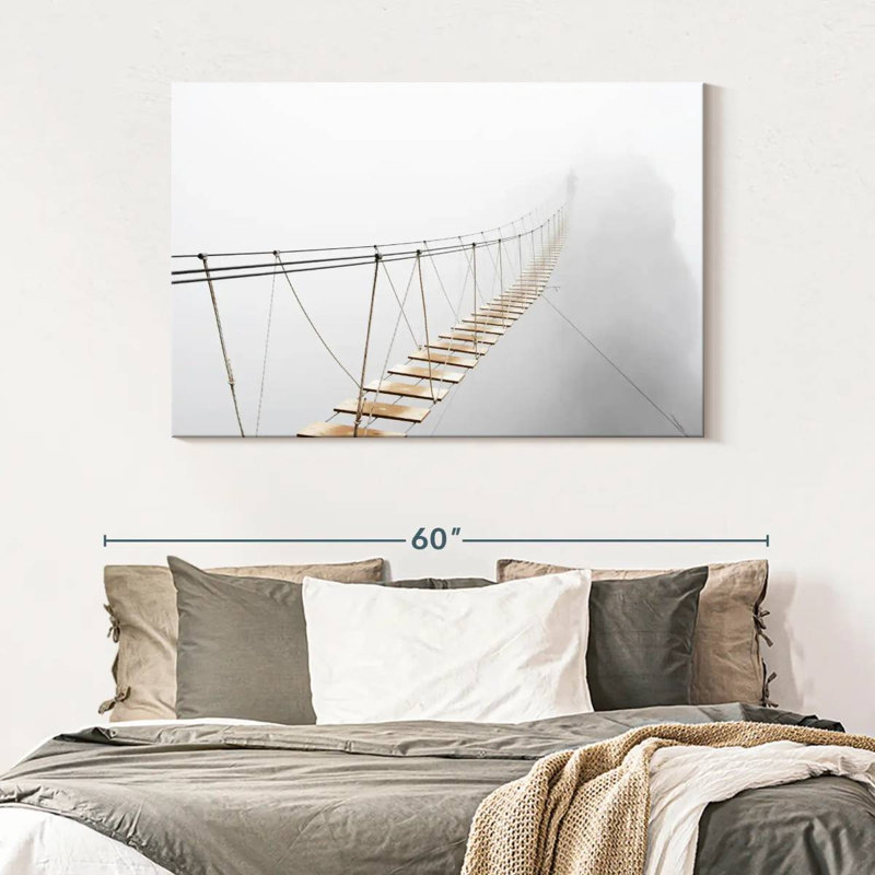 Lilie Foggy Suspension Bridge, 32" H x 48" W