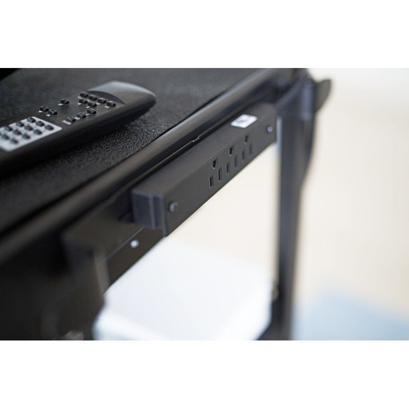 Chariot audiovisuel pour poste de travail à hauteur ajustable SteelCart