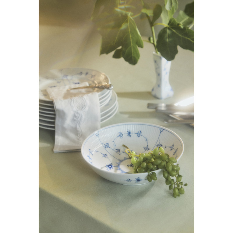 Royal Copenhagen Blue Fluted Plain Bowl, 37.2oz 8.46"