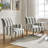 Arching Clymer Farmhouse 3-Piece Living Room Set With Ottoman And Accent Chairs-LINEN-1097014703