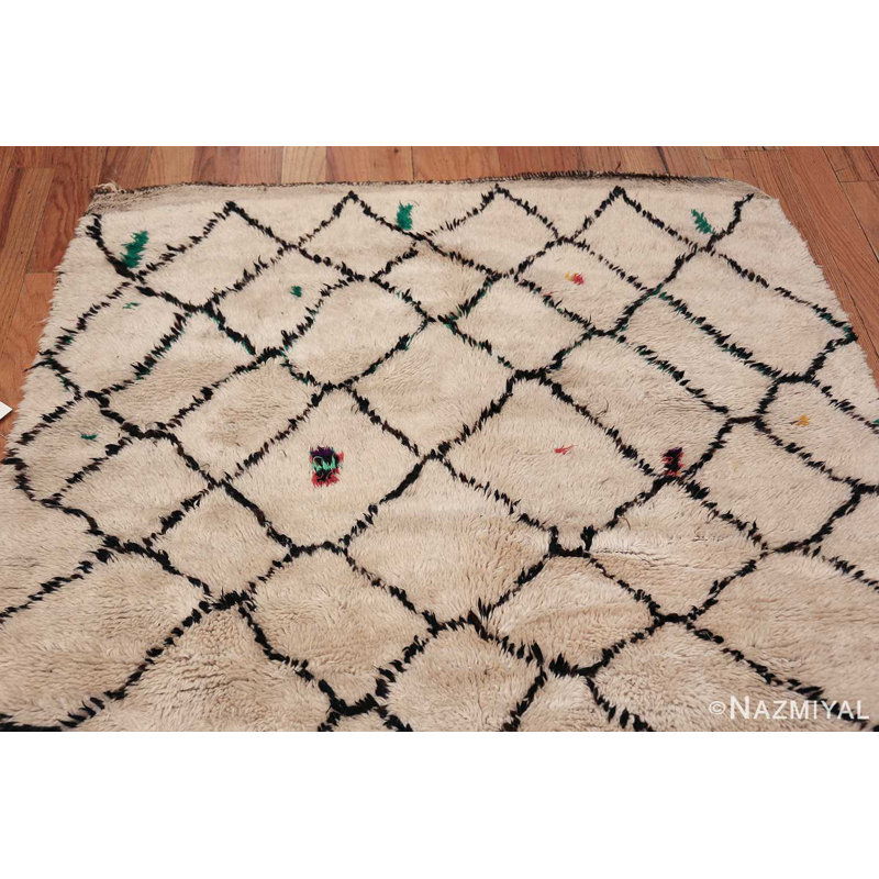 Tapis berbère marocain Shaggy Beni Ourain
