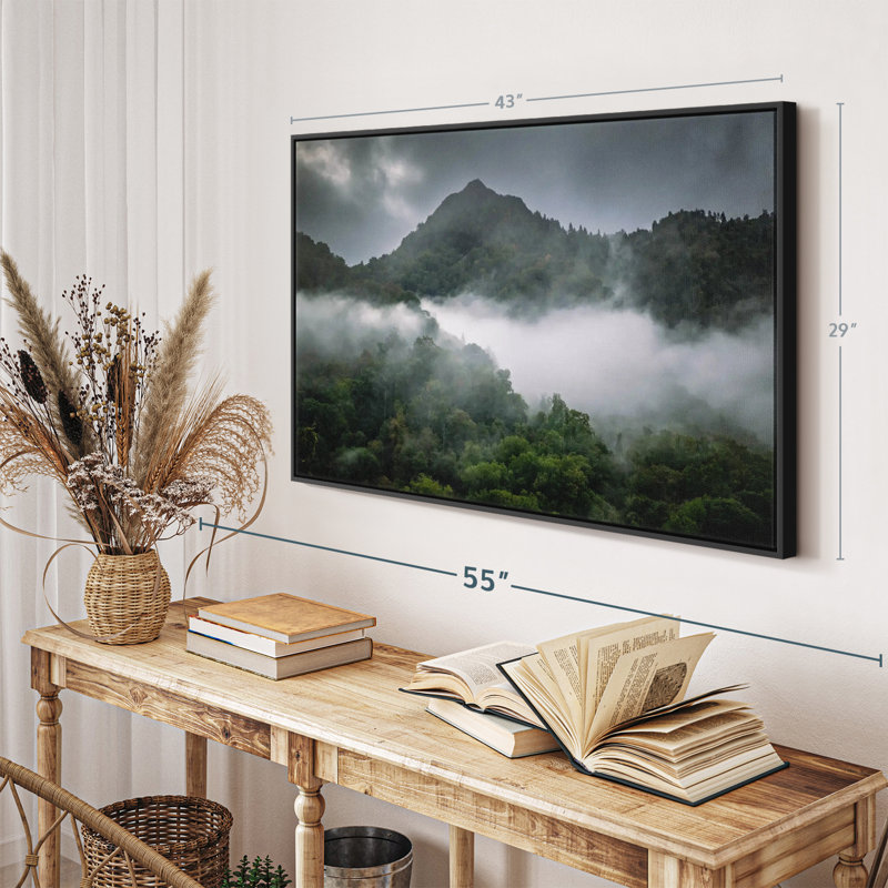 «Blue Ridge Cloudy Sky», art mural, H 29 po x l 43 po