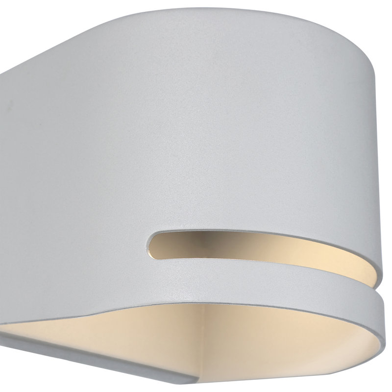 Giampiera Steel Wall Light, Satin, Satin