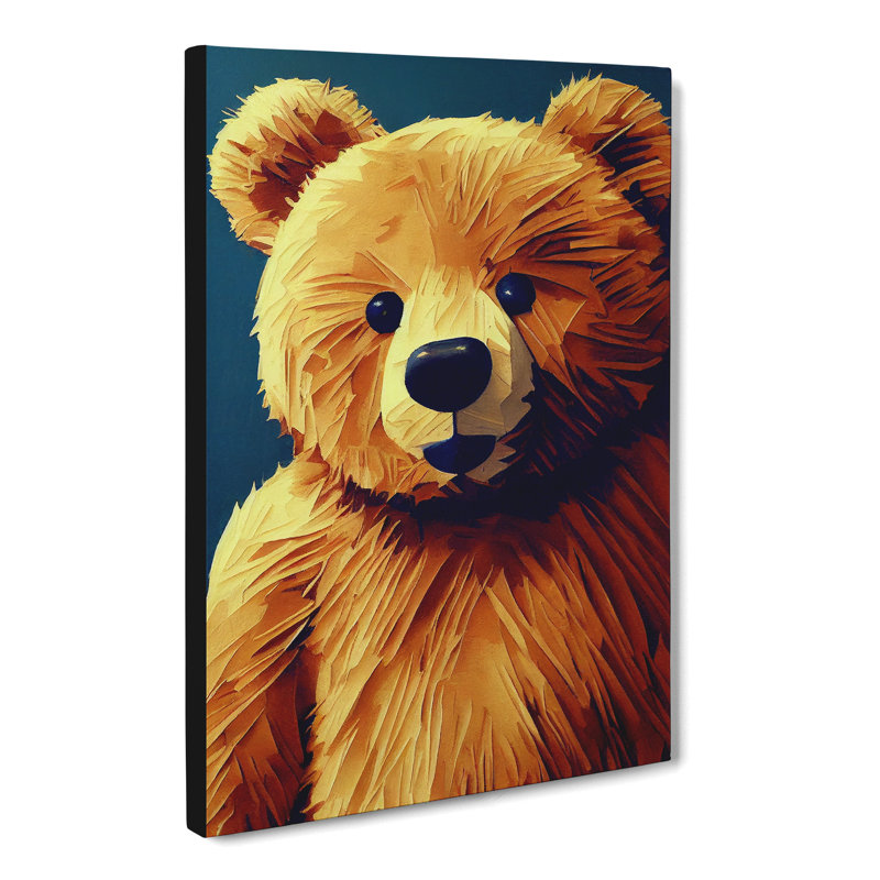 Teddy Bear - Wrapped Canvas, 50cm H x 35cm W x 3cm D