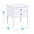 Emmett 2 Drawer Nightstand - White-924920475