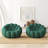 Kayi 48.43" Upholstered Pumpkin-shaped Club Accent Compression Chair(set Of 2), No Assembly Required-112510839